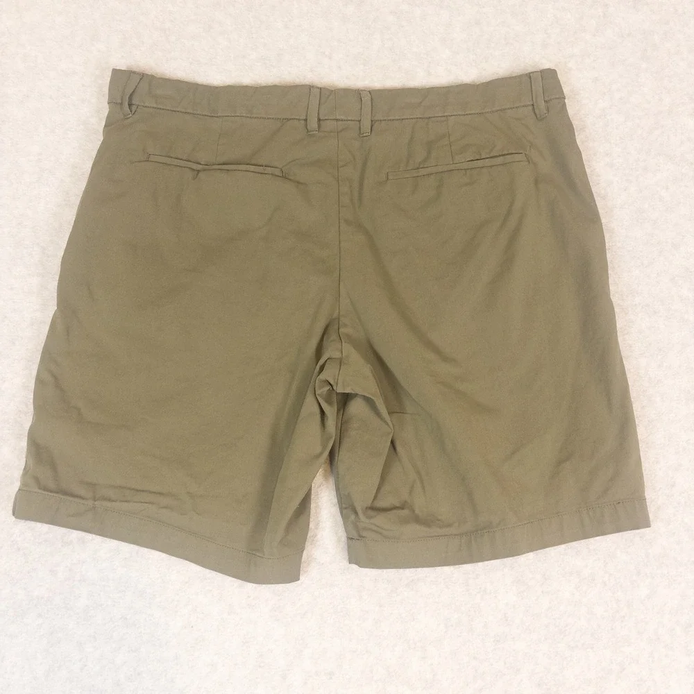Goodfellow &‎ Co Linden Tech Shorts Mens 40 Olive Green 9 Inch Inseam Drawstring